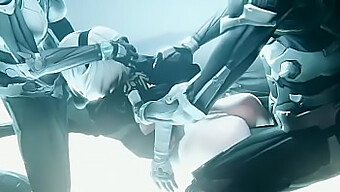 Nier Automata'S 2b Gets Her Ass Fucked In A Threesome