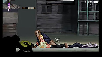 ¡mira A La Rubia En Juegos Sexuales Con Zombis, Tetas Grandes Y Polla!