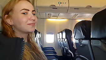 Spy Camera Catches A Hot Blowjob On A Plane