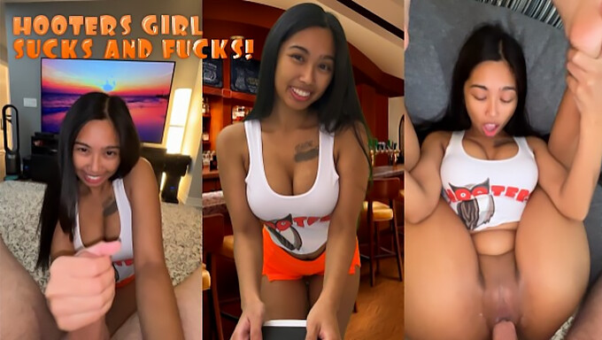 Bermain Peran Dengan Server Hooters Nakal!