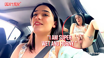 Solo American Babe Enjoys Public Orgasm In Her Car