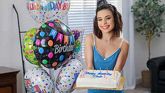 Stepbro Receives A Private Birthday Surprise From His Stepsister Aria Valencia