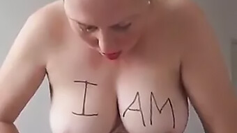 Big Tits Milf Takes On The Role Of A Submissive Slave