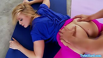 Aj Applegate'S Sensual Yoga Session Leads To A Deepthroat Blowjob