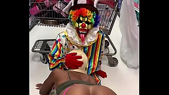 Group Sex With A Big Ass: Clown Gets His Dick Sucked