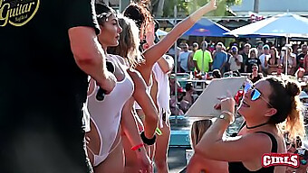 Wild And Naked: Big Tit Sluts At A Pool Party