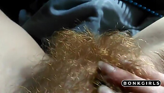 Solo Play With A Hairy Redhead