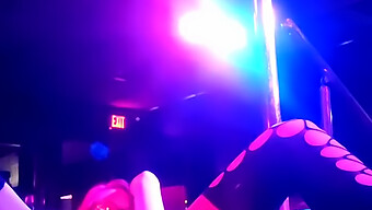 American Stripper'S Solo Performance In High Heels And Fishnet