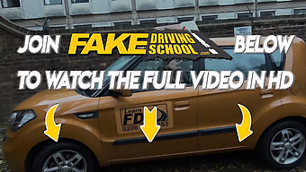 Busty Blonde Gets A Big Cock In Fake Driving School