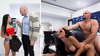 Big Boobs And Big Ass: Busty Teen Alina Belle Dresses Like A Slut To Angers Step Dad