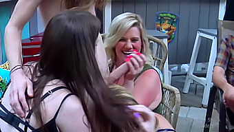 Wife Shares With Group In The Love Shack, Facial And Ass Licking