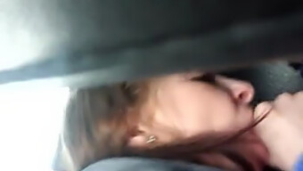 Car Ride Turns Into A Blowjob Session