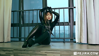 Latex Playtime With A Submissive Asian Teen