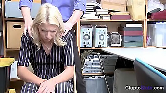 Blonde Teen Punished For Stealing With Rough Sex And Groping