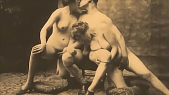 Vintage Threesome With Hairy And Classic Performers