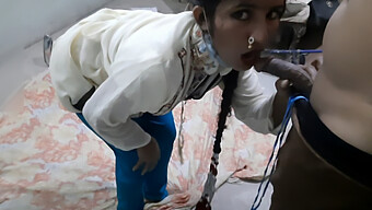 Desi Maid Blows A Big Cock In Cowgirl Position