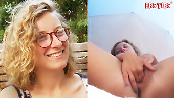 Manu, A French Lass With Glasses, Indulges In Intimate Moments Alone In A Tent