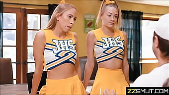 Cheerleader And Coach Engage In Steamy Dorm Room Encounter