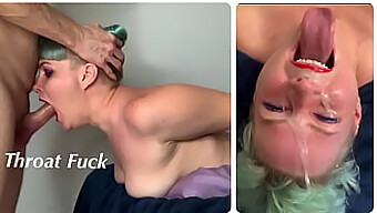 Deepthroat Blowjob Mit Kehlenbeule Für Stieftochter