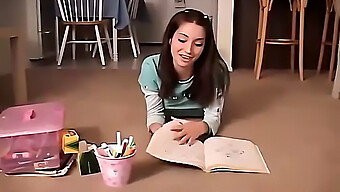 Horny Teen Chloe 18 Shows Off Her Small Tits And Plays With Crayons