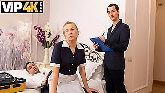 Mature Hotel Maid Satisfies Guest'S Desires