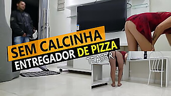 Cristina Almeida'S Quarantine Is Made Sexy By A Pizza Delivery