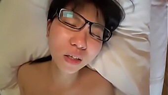 18+ Teen Babe With Glasses Gets Fucked Hard