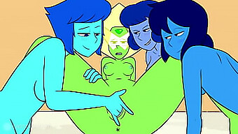 Peridot和steven在高清视频中进行群交