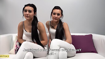 German Twins Audition For A Threesome