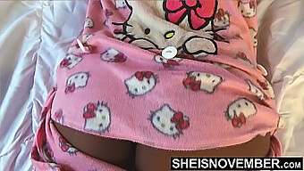 Tight Ebony Pussy Gets Penetrated By Bbc After Sleeping In Her Pajamas