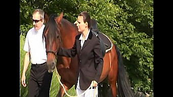 Harmony'S First Riding Lesson At Young Harlots School